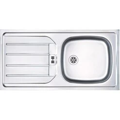 Eurodomo Einbauspüle Luna 86 Cm Edelstahl