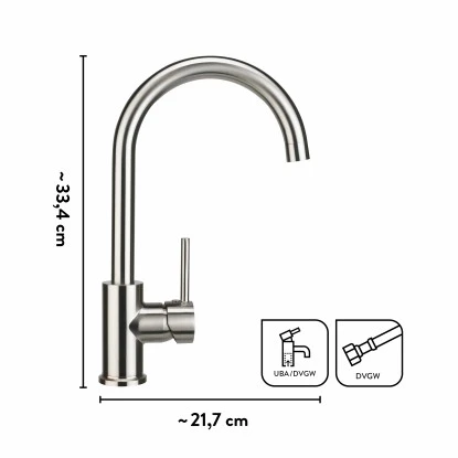 Baliv Küchenarmatur KI-1832 Edelstahl – Bild 4