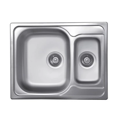 OBI Einbauspüle Quadra Duo 62 Edelstahl Eckig