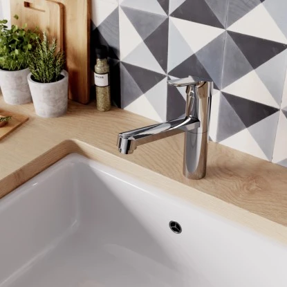 Ideal Standard Küchenarmatur Ceraflex BlueStart Verlängerter Sockel Chrom – Bild 4