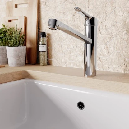 Ideal Standard Küchenarmatur Ceraflex BlueStart Verlängerter Sockel Chrom – Bild 5