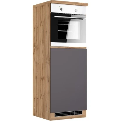 Held Möbel Ofenumbauschrank Turin 60 Cm Graphit/Wotaneiche