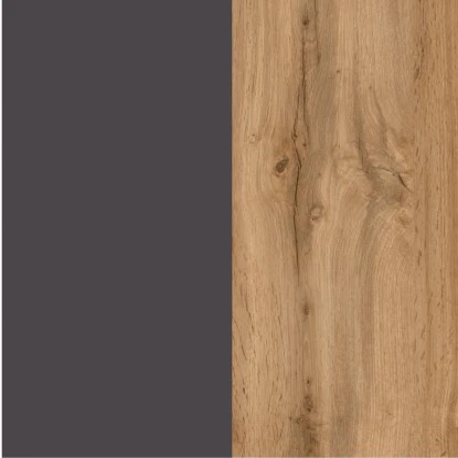 Held Möbel Umbauschrank Für Kühl/Gefrierkombi Turin 60 Cm Wotaneiche/Graphit – Bild 7