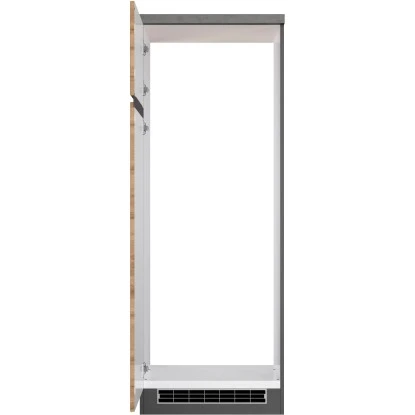 Held Möbel Umbauschrank Für Kühl/Gefrierkombi Turin 60 Cm Wotaneiche/Graphit – Bild 3