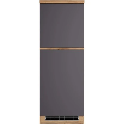 Held Möbel Kühlschrankumbauschrank Turin 60 Cm Graphit/Wotaneiche – Bild 2