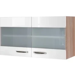 Flex-Well Exclusiv Hängeschrank Valero 100 Cm X 55 Cm Hochglanz Weiß