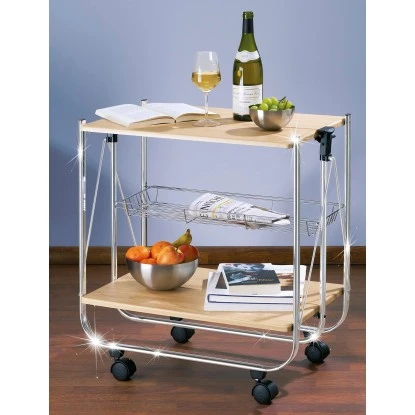 Wenko Servierwagen Dinett Deluxe Ahorn-Nachbildung – Bild 3