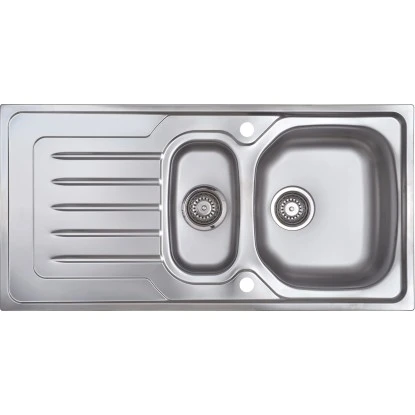 Eurodomo Einbauspüle Onda 100 Cm Edelstahl Glatt