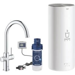 Grohe Küchenarmatur Und Boiler Red Duo Größe-L Chrom