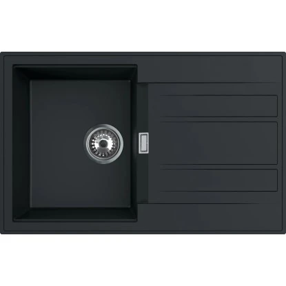 Einbauspüle Granitverbundwerkstoff Schwarz