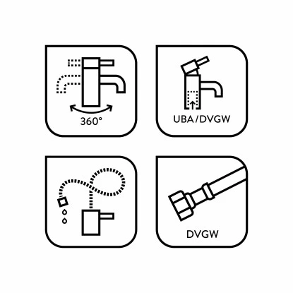 Einhebel-Küchenarmatur Tavora Verchromt – Bild 3