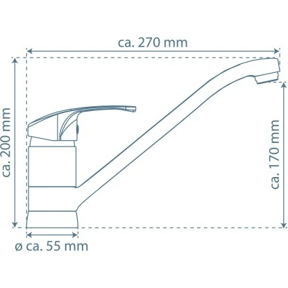 Schütte Küchenarmatur Grande Matt Schwarz – Bild 4