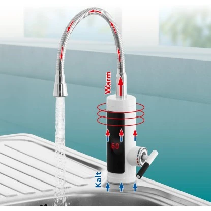 Easymaxx Warm Und Kaltwasserarmatur Mit Integriertem Durchlauferhitzer 3600 W – Bild 10