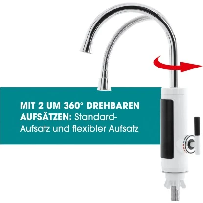 Easymaxx Warm Und Kaltwasserarmatur Mit Integriertem Durchlauferhitzer 3600 W – Bild 16