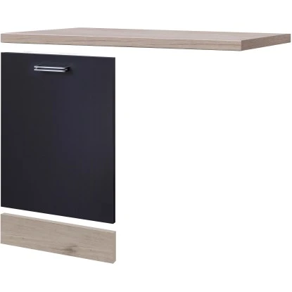 Flex-Well Exclusiv Geschirrspüler-Paket Vollintegriert Lara Anthrazit-San Remo