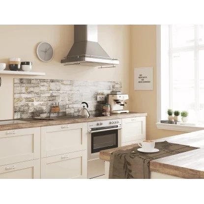 Spritzschutz-Rückwand WandArt Easy 80x58,5 Cm Old Castle Wall (D2103P BRIL) FSC® – Bild 2