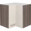 Flex-Well Exclusiv Eck-Hängeschrank Eico 60x60 Cm Magnolienweiß-Tennessee Eiche