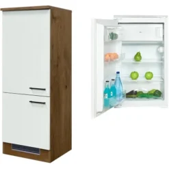 Flex-Well Exclusiv Kühlschrank-Einbauschrank Vintea Mit Kühlschrank EEK: F
