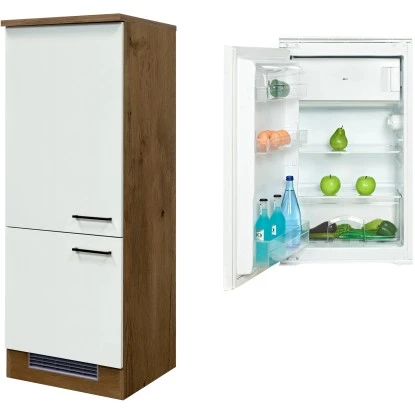 Flex-Well Exclusiv Kühlschrank-Einbauschrank Vintea Mit Kühlschrank EEK: F