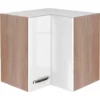 Flex-Well Exclusiv Eck-Hängeschrank Valero 60 Cm X 60 Cm Hochglanz Weiß