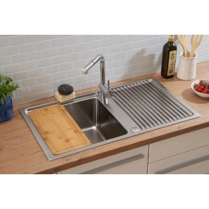 Respekta Einbauspüle Chicago 86 Cm X 50 Cm Edelstahl – Bild 13