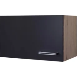 Flex-Well Exclusiv Kurz-Hängeschrank Lara 60 X 32 Cm Anthrazit-San Remo Eiche