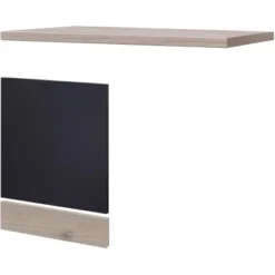 Flex-Well Exclusiv Geschirrspüler-Paket Teilintegriert Lara Anthrazit-San Remo