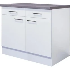 Flex-Well Exclusiv Unterschrank Joelina 100 Cm Weiß