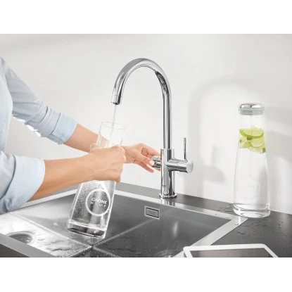 Grohe Einhand-Spültischbatterie Set Blue Professional Chrom – Bild 2