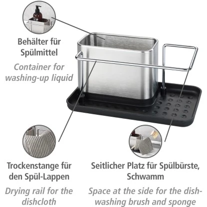 WENKO Spülorganizer Orio Edelstahl – Bild 2