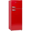 Respekta Kühl-Gefrierkombination KS144 Vintage VC Rot