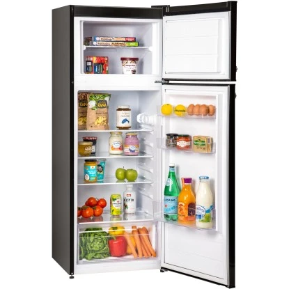 Respekta Kühl-Gefrierkombination KS144 Vintage VC Schwarz – Bild 5