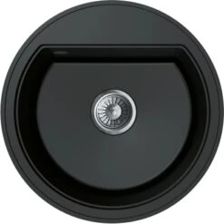 Miló Einbauspüle Granitverbundstoff Olli 51 Schwarz