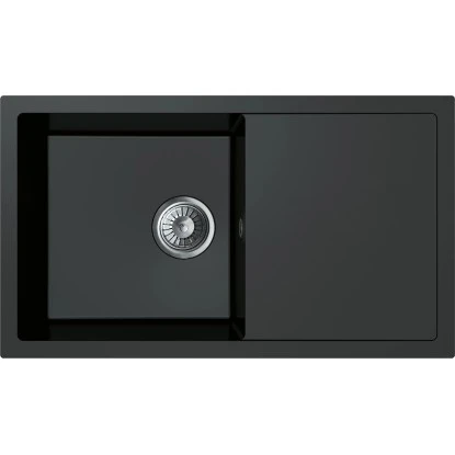 Miló Einbauspüle Granitverbundstoff Blissano 76 Schwarz