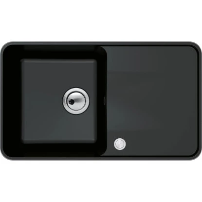 Miló Einbauspüle Granitverbundstoff Piu 78 Schwarz