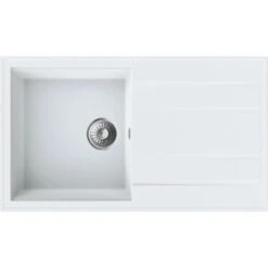 Miló Einbauspüle Granitverbundstoff Luxuria 86 Weiß