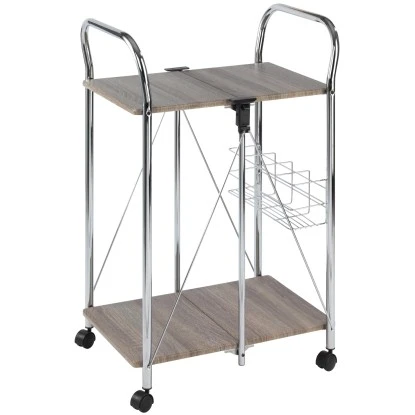Wenko Servierwagen Liky Holzdekor Zusammenklappbar
