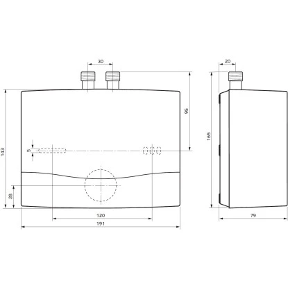 Vaillant Niederdruck Kleindurchlauferhitzer MiniVED H 3/3 N 3,5 KW Weiß – Bild 3