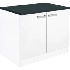 Optifit Spülenunterschrank Salo214 100 Cm Weiß