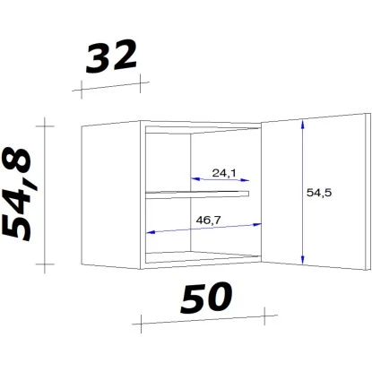 Flex-Well Classic Oberschrank Speed 50 Cm Weiß – Bild 2