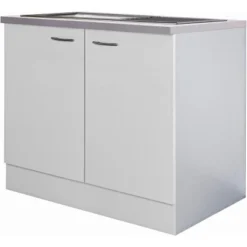 Flex-Well Classic Spülenunterschrank Wito 100 Cm Weiß