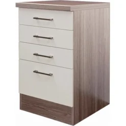 Flex-Well Exclusiv Schubkastenschrank Eico 50 Cm Magnolienweiß