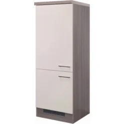 Flex-Well Exclusiv Demi-Geräteumbauschrank Eico 60 Cm Magnolienweiß-Eiche