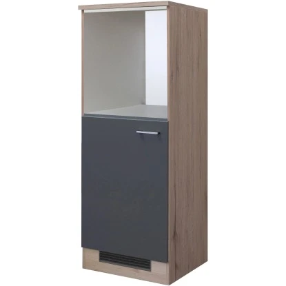 Flex-Well Exclusiv Demi-Geräteumbauschrank Morena 60cm Basaltgrau Matt-San Remo