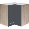 Flex-Well Exclusiv Eck-Oberschrank Morena 60 X 60 Cm Basaltgrau Matt - San Remo