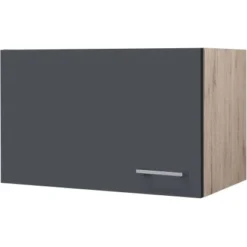 Flex-Well Exclusiv Kurz-Oberschrank Morena 60 X 32 Cm Basaltgrau Matt - San Remo