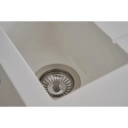 Respekta Einbauspüle Mineralite Houston 100 Cm X 50 Cm Weiß – Bild 4