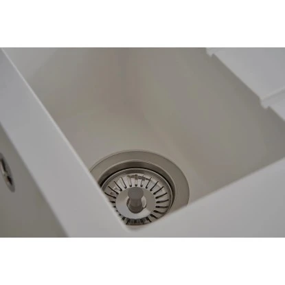 Respekta Einbauspüle Mineralite Houston 100 Cm X 50 Cm Weiß – Bild 5