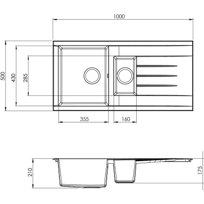 Respekta Einbauspüle Mineralite Houston 100 Cm X 50 Cm Weiß – Bild 15