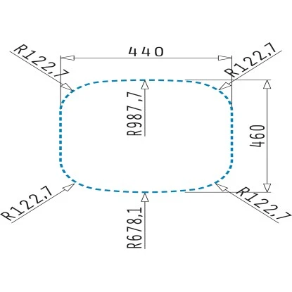 Pyramis Einbaubecken Kania Edelstahl – Bild 3
